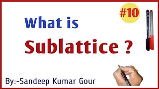 Sublattice  Discrete Mathematics in Hindi [upl. by Aicetal]