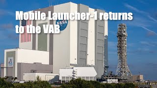 Mobile Launcher for Artemis II back in the VAB but SLS stacking schedule still up in the air [upl. by Esinad]