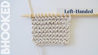 LeftHanded Learn This Stitch First How to Knit the Garter Stitch for Beginners [upl. by Naman130]