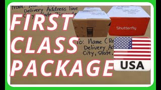 How to Ship and Mail FIRST CLASS PACKAGE  THRU UNITED STATES POST OFFICE DOMESTIC ONLY 2020 [upl. by Nire601]