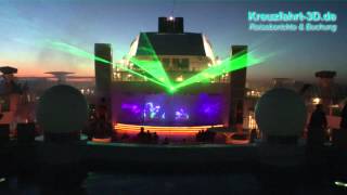 AIDA Lasershow quotDancingquot  Ostsee Kreuzfahrt Tag 8 mit AIDAbella  HD2D [upl. by Silden]