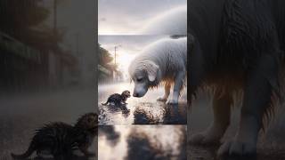 The story of a dog saving a kitten cat kitten story cute dog [upl. by Scandura]