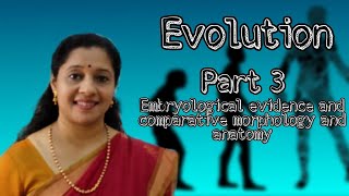 NEET EVOLUTION PART3 EMBRYOLOGICAL EVIDENCES COMPARATIVE ANATOMY AND MORPHOLOGY [upl. by Schroder]