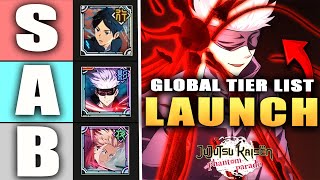 GLOBAL LAUNCH TIER LIST ranking every unit in Jujutsu Kaisen Phantom Parade [upl. by Aicetel]