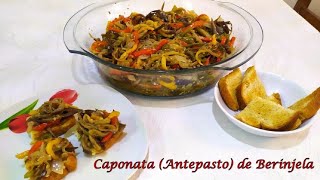 CAPONATA ANTEPASTO DE BERINJELA RECEITA SEM FORNO NÃO FAÇA ANTES DE VER ESSE VÍDEO [upl. by Stroup]