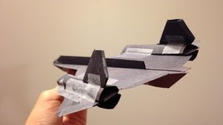 Paper SR71 Blackbird and B2 Spirit [upl. by Brighton]