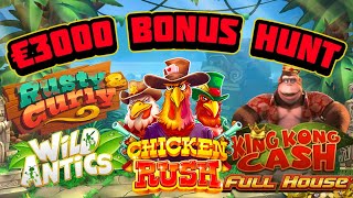 €3000 BONUS HUNT BIG MONEY BONUS amp FREE GIVEAWAY🤑🤞🎰 [upl. by Heyman]