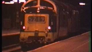 Deltic D9000 Royal Scots Grey smokes out Kings Cross Station 23rd December 1996 [upl. by Cory69]