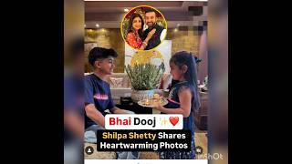 Bollywood beautiful actress Shilpa Shetty Daughter Samisha kundra Celebration bhai dooj festival🍫yt [upl. by Eimat813]