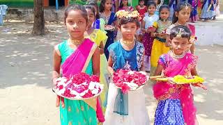 Bathukamma celebrations by V H S  3rd students [upl. by Laveen]