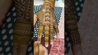 Most beautiful mehndi design mehndi beautiful shots ytshots trending trend [upl. by Analart]