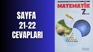 7SINIF MATEMATİK KİTABI SAYFA 21 ve 22 CEVAPLARI [upl. by Lise983]