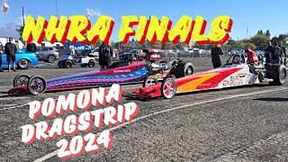 NHRA drag racing finals Pomona California 2024 launch wheelstand and walk around [upl. by Hares]