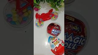 Magic Candy Ball Candy Bike amp Kinder Joy Box shorts gems candy [upl. by Supen]