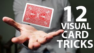 12 VISUAL Card Tricks Anyone Can Do  Revealed [upl. by Anek261]