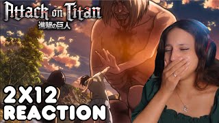 UGLY CRYING AGAIN 😭  ATTACK ON TITAN  Reaction 2X12 [upl. by Marra]