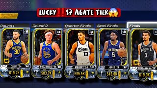 Claimed All New S7 AGATE TIER Tourney Cards NBA 2k Mobile [upl. by Neils539]