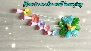 How to make a homemade paper wall hanging I Making beautiful wall hanging 😍 I DIY I Craft idea I [upl. by Ern967]