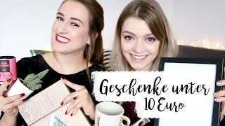 20 GESCHENKIDEEN UNTER 10€ I Christmas Gift Guide [upl. by Johst]