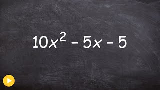 Factoring out a GCF then the trinomial [upl. by Akyssej930]