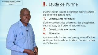 Biologie leçon7 L appareil urinaire et l excrétion [upl. by Elephus]