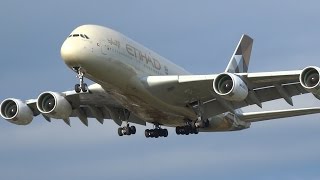 WOW London Heathrow 60 HEAVY Arrivals Incl 9 A380s [upl. by Corene818]