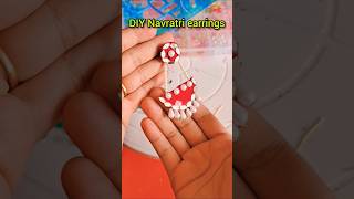 Fabric Earrings for Navratri navratriearrings diyideas diyearings easydiy idea earrrings yt [upl. by Ardel514]