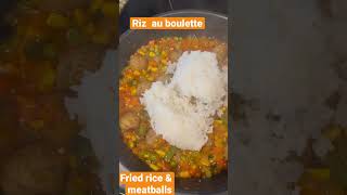 Riz cantonais au boulette  Fried rice amp meatballs [upl. by Bonnell]