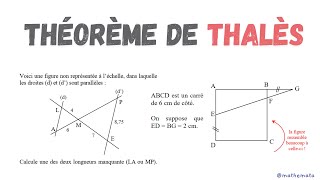 Exercices corrigés sur le théorème de Thalès  3eme collège [upl. by Orel450]