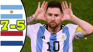 Argentina vs Netherland 75 Goal amp Extended Highlights [upl. by Constantine]