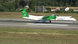 Widerøe Dash 8400 LNWDK from Bergen Flesland to Kjevik lufthavn [upl. by Axia]