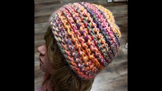 Floating Free Brimless Hat Loom Knit [upl. by Franzoni]