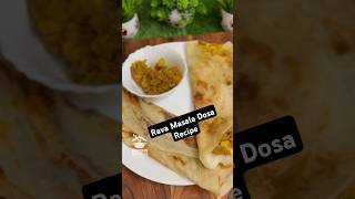 Instant South Indian Rava Masala Dosa  How to make rava masala dosa masaladosa masaladosarecipe [upl. by Adnamal334]