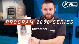 Locksmithing 101  Programming Demo On The 2000 Series TownSteel Locks [upl. by Christabelle]