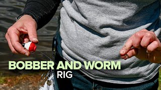 How To Rig a Bobber and Worm for Fishing [upl. by Ferdinana]