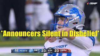 Even The Announcers Couldnt Believe the Lions Kicker 🤯 [upl. by Sulrac]