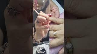 Extension gel nail certification ✌️💅🏻❤️nails nailart short shorts shortvideo [upl. by Conrado650]