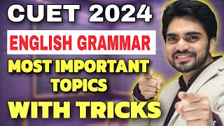 2024 CUET Grammar  CUET English Preparation 2024  English SyllabusQuestion PapersOne Shot [upl. by Airotel]