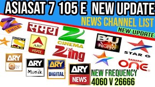 Asiasat 7 105e  new channel list  latest update strong tp [upl. by Harrak]