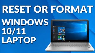 How To Reset Windows 1011  How To Format Laptop 2023 [upl. by Gerrilee548]