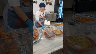 Preparing Cannolo dessert at I Segreti del Chiostro Palermo Italy [upl. by Adriana699]