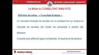 Formation dinitiation quotDevenir Consultant Analystequot [upl. by Ahtar]