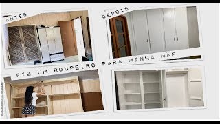 DIY  Como fazer roupeiro de madeira em casa [upl. by Tj]