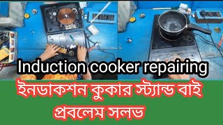 induction cooker repairing induction cooker On Off problem [upl. by Ellenhoj417]