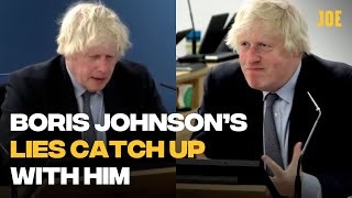 HIGHLIGHTS Boris Johnson absolutely terrorised at first Covid Inquiry appearance [upl. by Brandea]