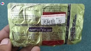 Rantac OD 300 Tablet  Ranitidine Tablet  Rantac OD 300mg Tablet Uses Benefits Dosage Review [upl. by Nerrual203]