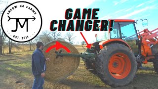 How to Unroll Hay  Build Soil Like Greg Judy [upl. by Neitsirk]