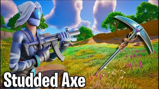 The Quietest Pickaxe in Fortnite Studded Axe Review  Should You Buy It  Fortnite 🏆 [upl. by Notnel366]