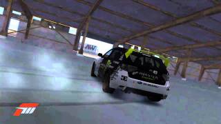 Forza Motorsport 3 Ken Block WRX STI hangar drift [upl. by Idid275]