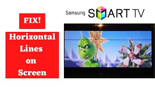 How to Fix Samsung TV Horizontal Lines on Screen [upl. by Rella]